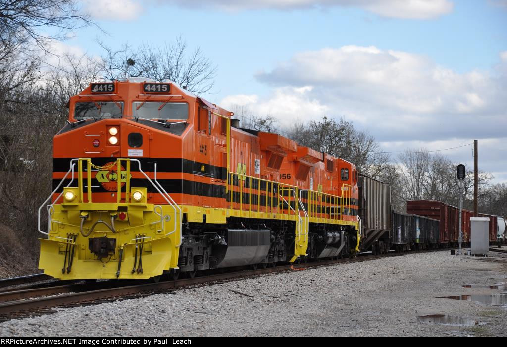 Northbound manifest comes out of the siding following crew swap